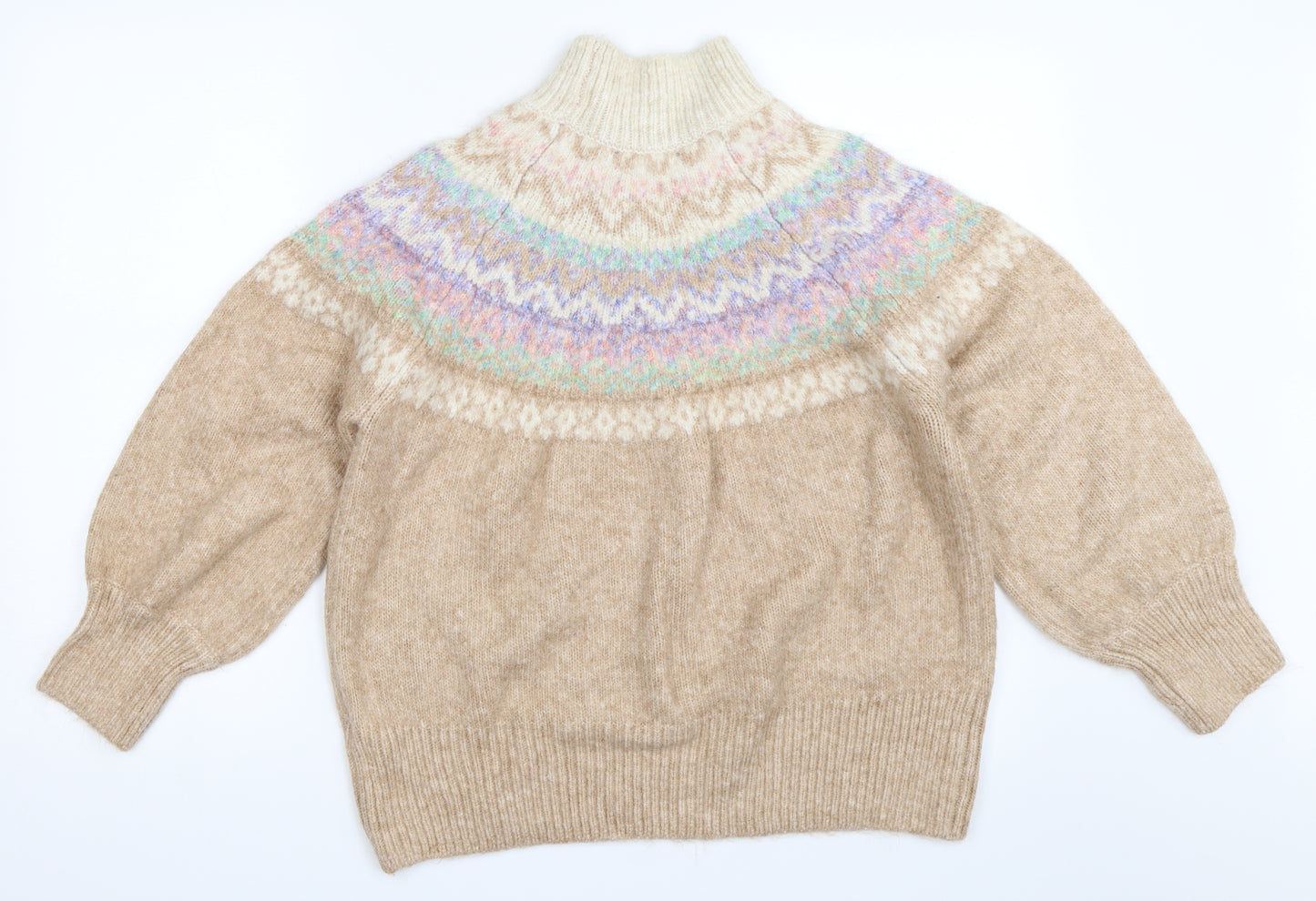 Marks and Spencer Womens Beige   Pullover Jumper Size L