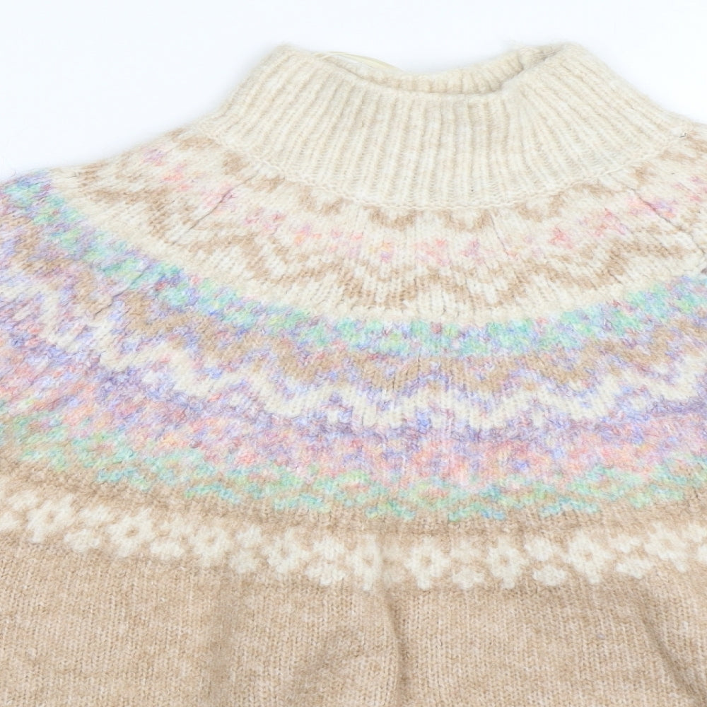 Marks and Spencer Womens Beige   Pullover Jumper Size L