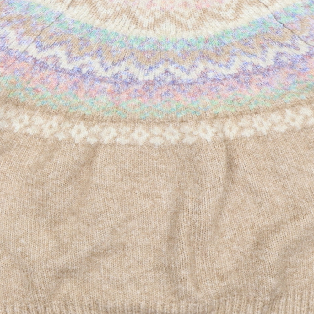 Marks and Spencer Womens Beige   Pullover Jumper Size L