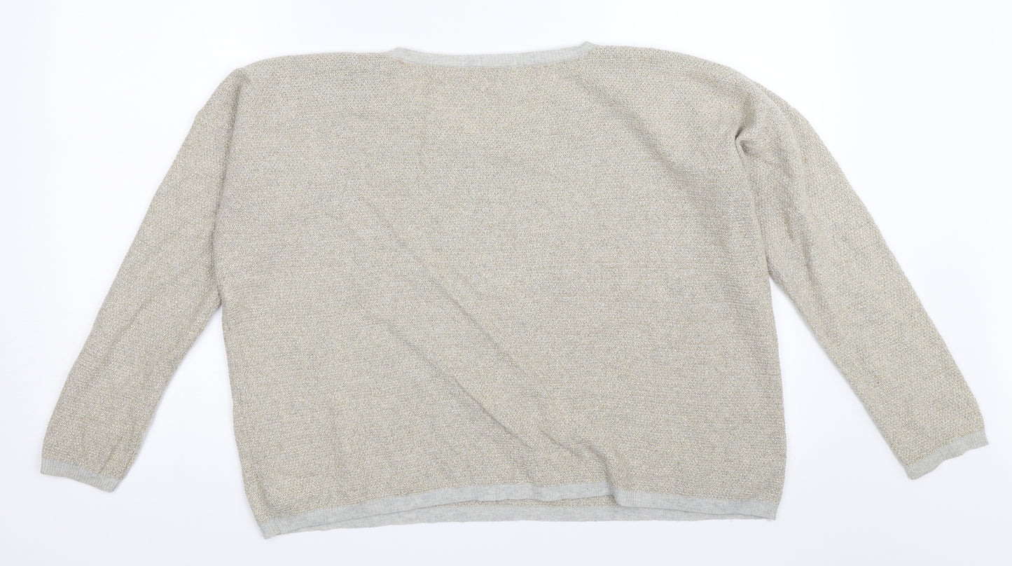 Ese O Ese Womens Beige   Pullover Jumper Size S
