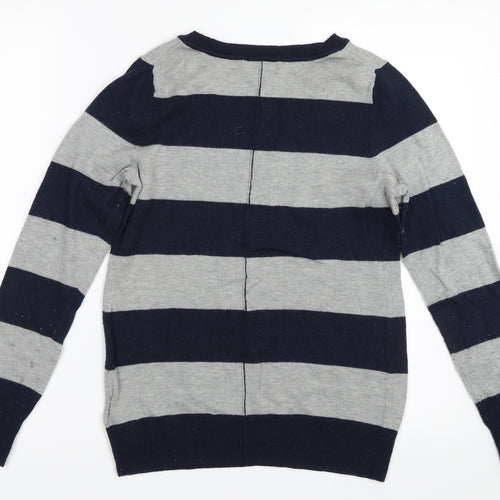 Gap Mens Blue Striped  Pullover Jumper Size M
