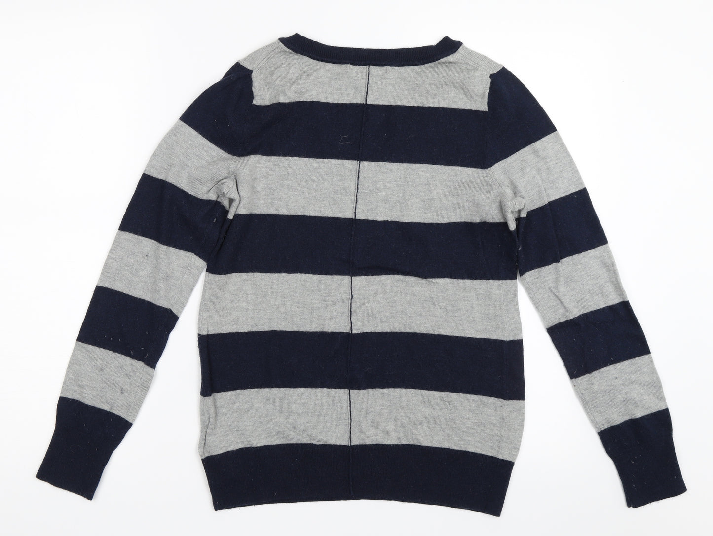 Gap Mens Blue Striped  Pullover Jumper Size M