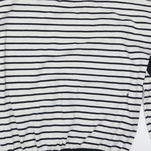 Sheinside Womens Blue Striped  Pullover Jumper Size M  - Love Hearts
