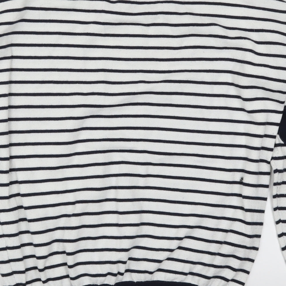 Sheinside Womens Blue Striped  Pullover Jumper Size M  - Love Hearts