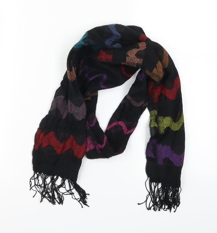 Preworn Womens Multicoloured Geometric Scarf - Zig Zag