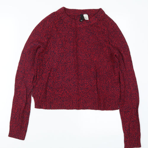 H&M Womens Red   Pullover Jumper Size XS