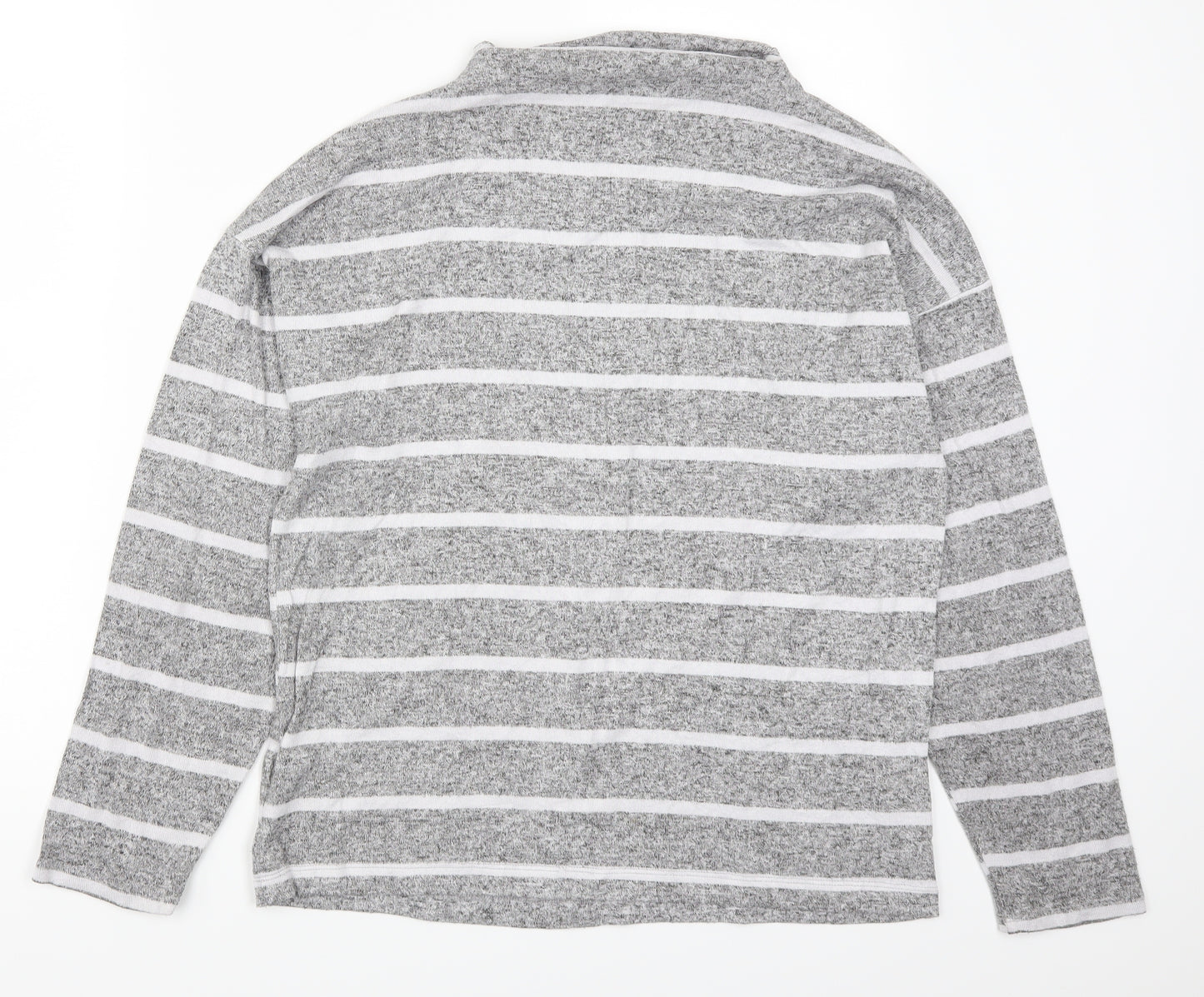 Marks and Spencer Womens Grey Striped  Top Pyjama Top Size 10