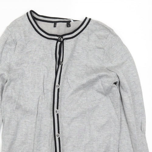 Preworn Womens Grey   Cardigan Jumper Size 8