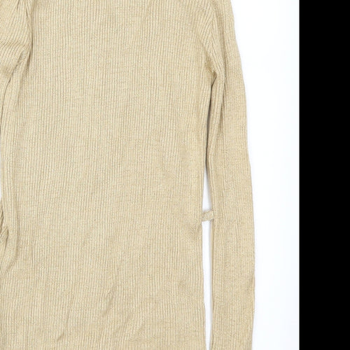 BHS Girls Gold   Cardigan Jumper Size 11-12 Years