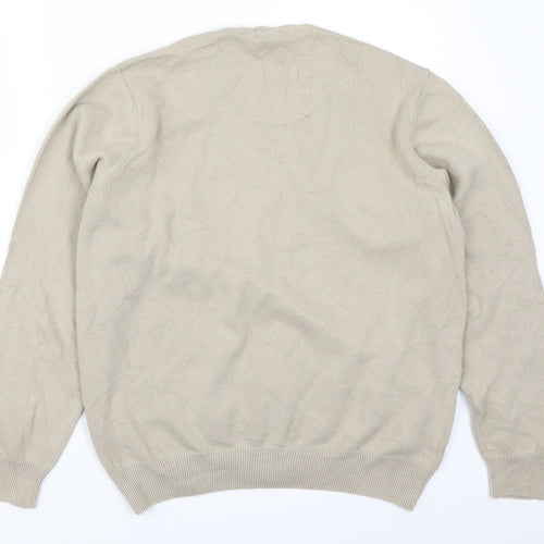 Marks and Spencer Mens Beige  Knit Pullover Jumper Size L