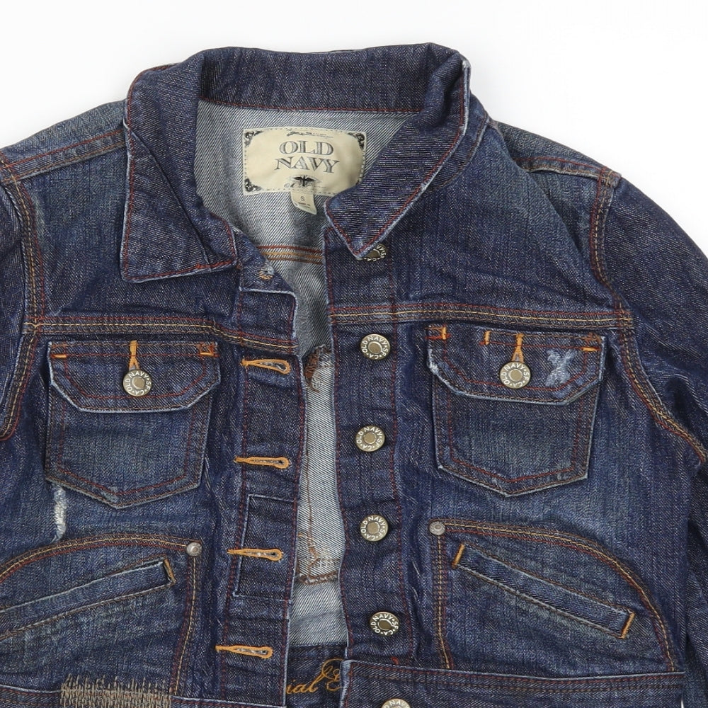 Old Navy Womens Blue  Denim Jacket  Size S
