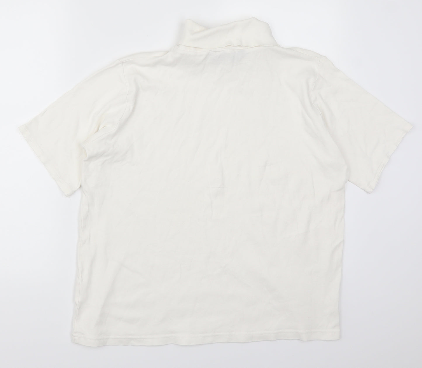 Isle Womens White   Basic T-Shirt Size 18