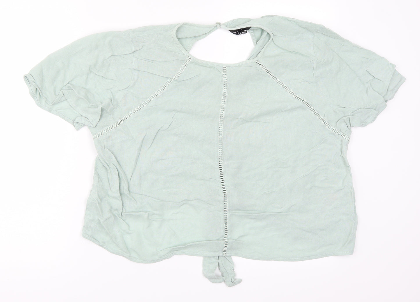 New Look Womens Green   Basic Blouse Size 16