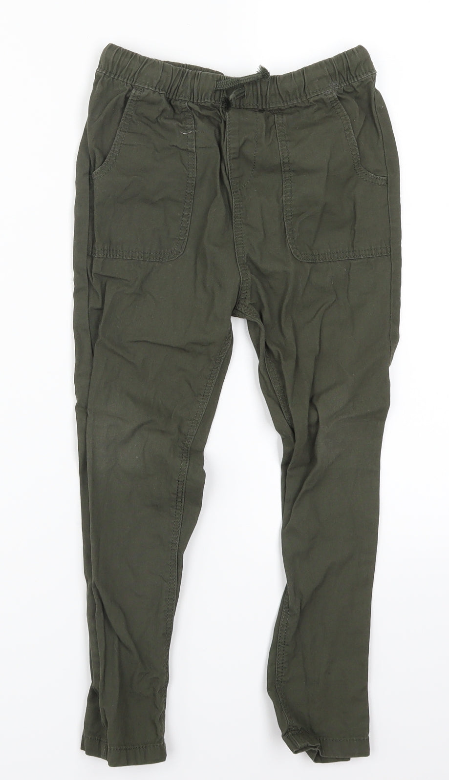 George Boys Green   Cargo Trousers Size 4-5 Years