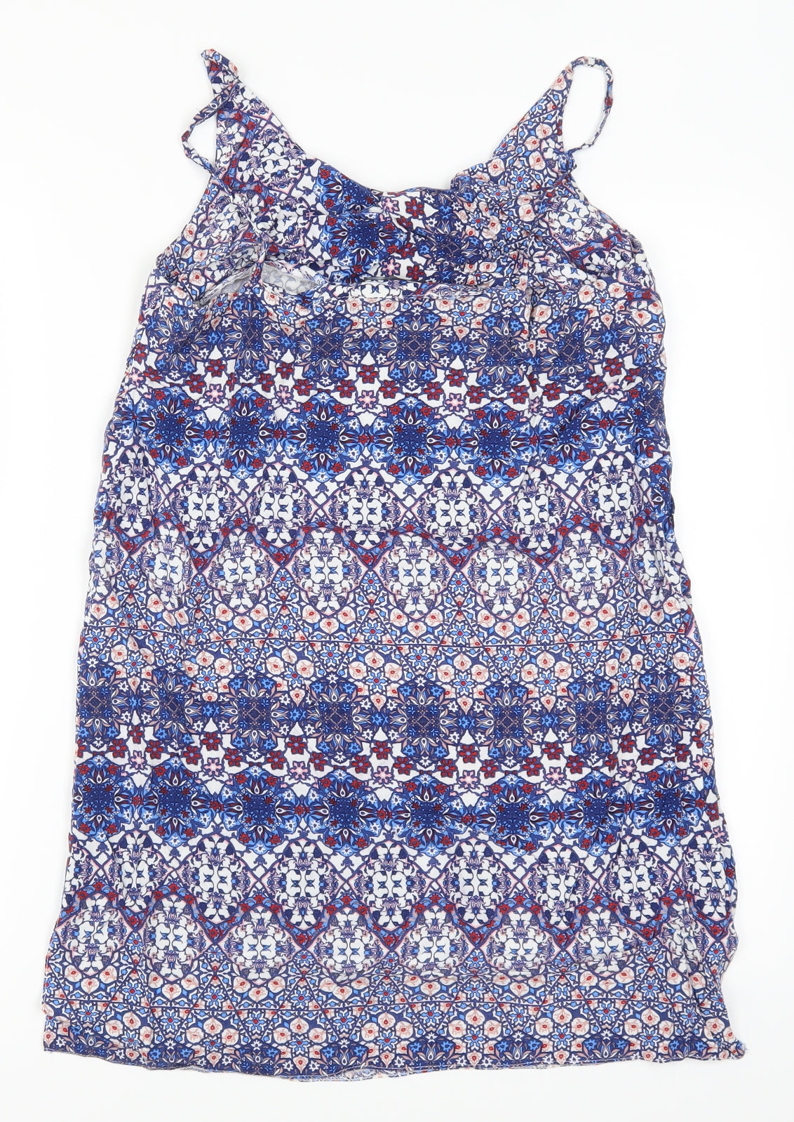 Atmosphere Womens Blue Geometric  Tank Dress  Size 12