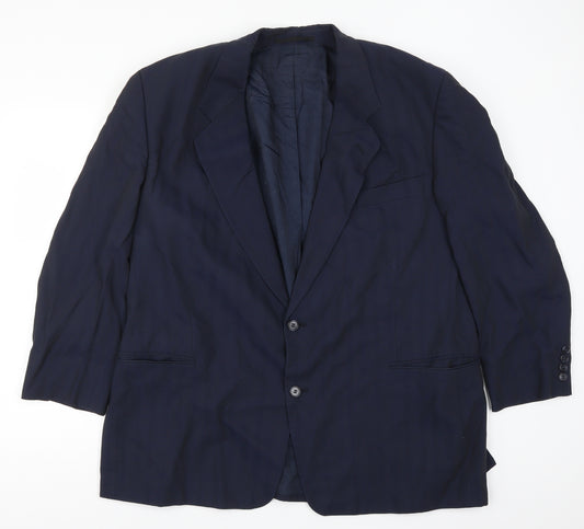 Front view of MODENA men’s blue jacket suit jacket, size 46
