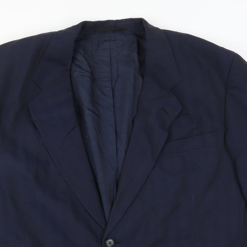 MODENA Mens Blue   Jacket Suit Jacket Size 46