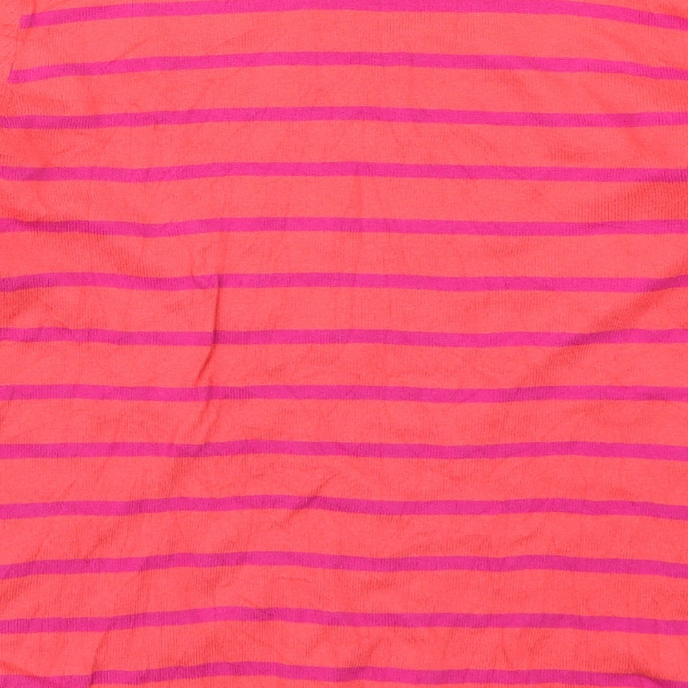 Antoni & Alison Womens Pink Polka Dot  Pullover Jumper Size 12  - Striped