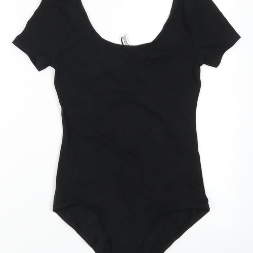 H&M Womens Black   Bodysuit One-Piece Size S