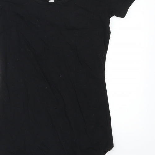 H&M Womens Black   Bodysuit One-Piece Size S