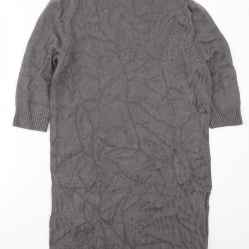 Papaya Womens Grey   Jumper Dress  Size 14  - Bow