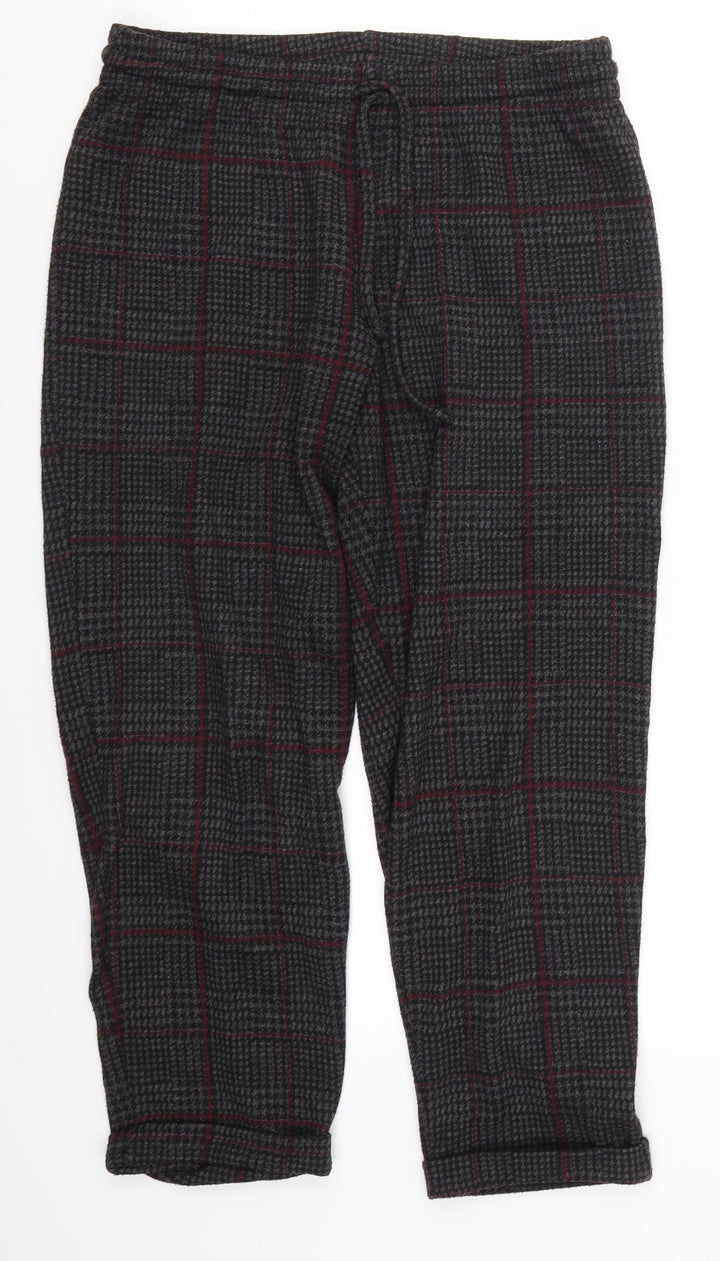 Tezenis Womens Grey Houndstooth  Sweatpants Trousers Size 30 in L23 in