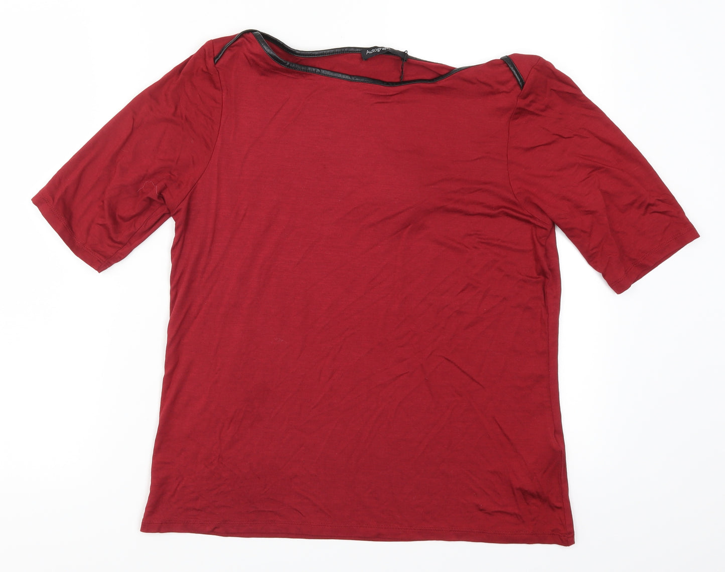 Marks and Spencer Womens Red   Basic T-Shirt Size 14