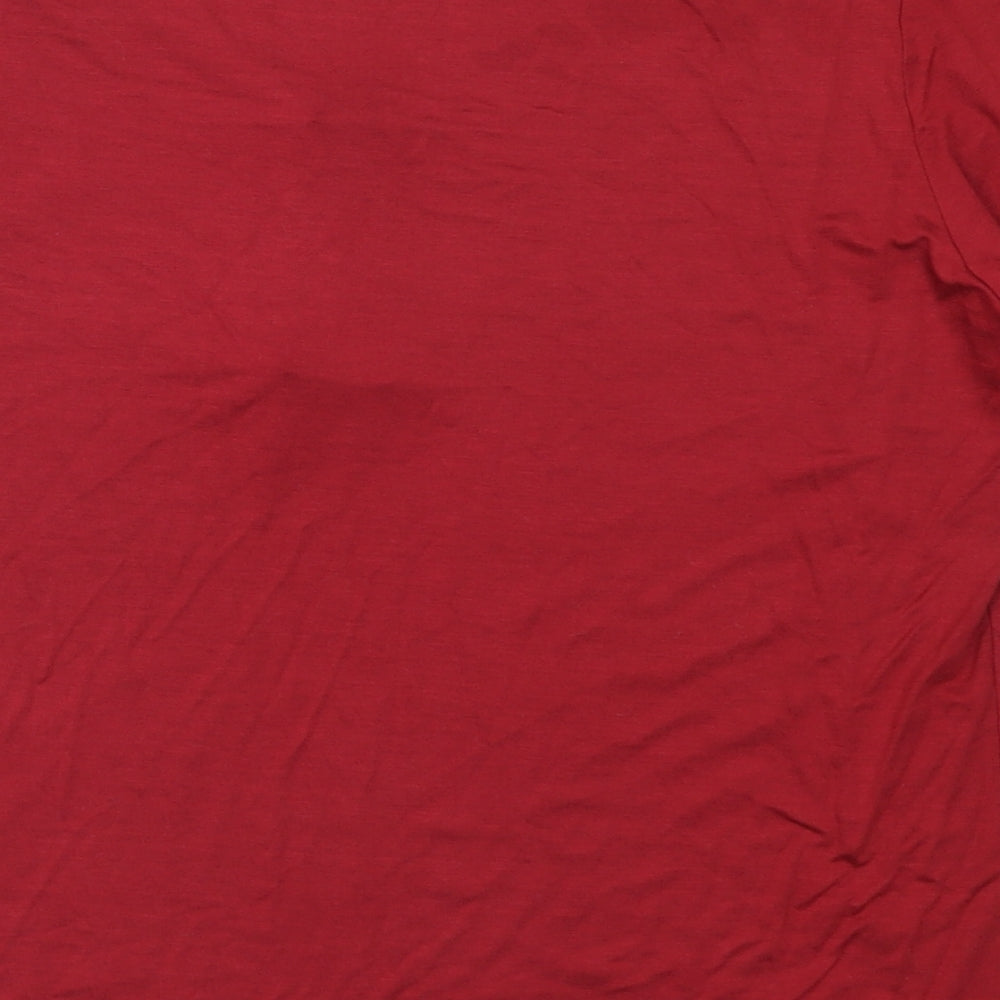 Marks and Spencer Womens Red   Basic T-Shirt Size 14