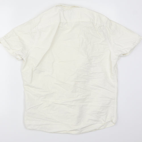 Abercrombie & Fitch Mens White    Button-Up Size M