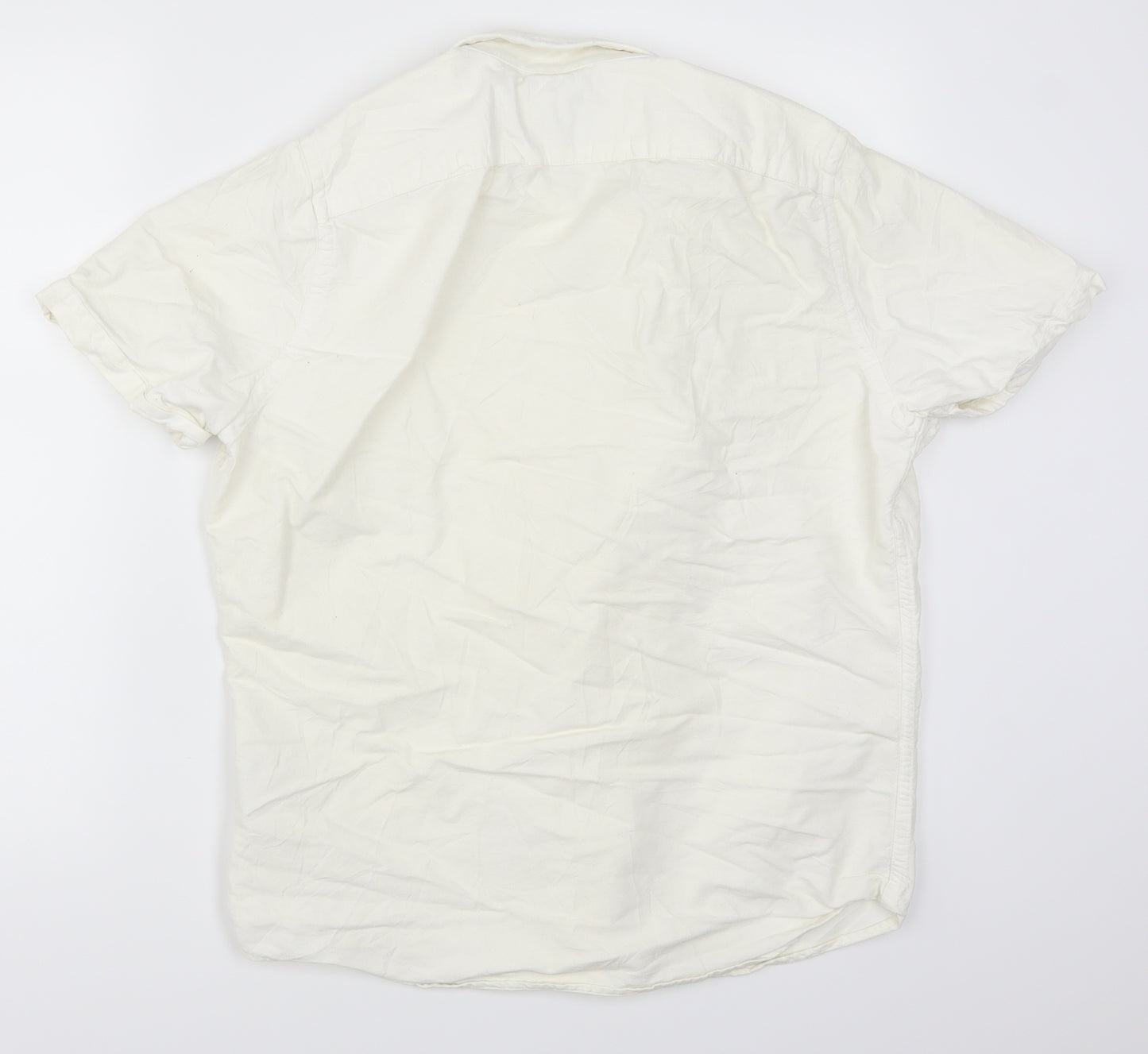 Abercrombie & Fitch Mens White    Button-Up Size M