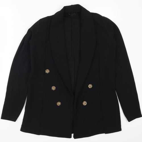 PRETTYLITTLETHING Womens Black   Jacket Blazer Size 6
