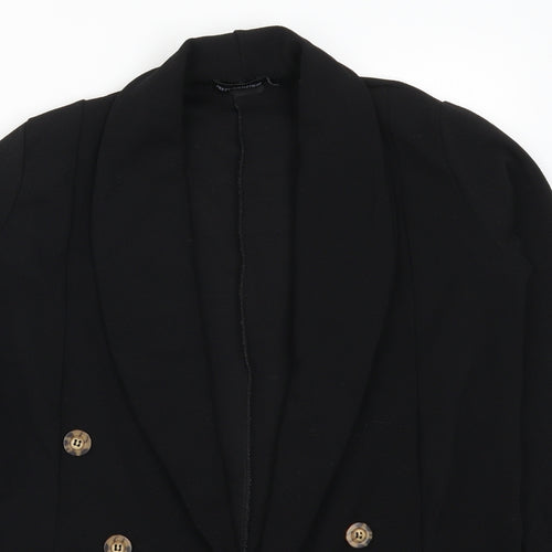 PRETTYLITTLETHING Womens Black   Jacket Blazer Size 6