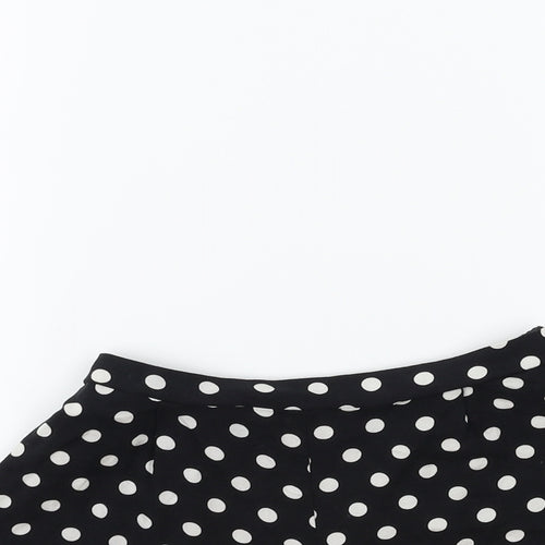 F&F Girls Black Polka Dot  Sailor Shorts Size 6-7 Years