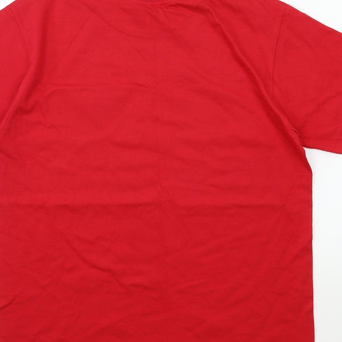 Russell Boys Red   Basic T-Shirt Size 11-12 Years