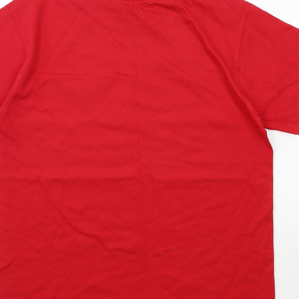 Russell Boys Red   Basic T-Shirt Size 11-12 Years