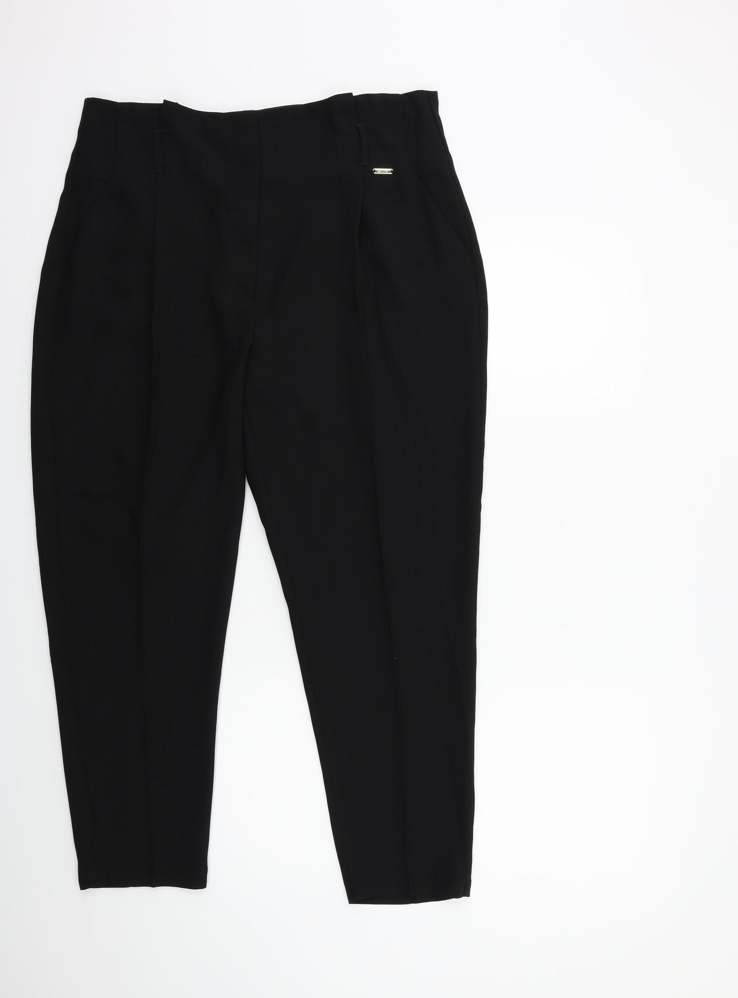 Per Una Womens Black   Trousers  Size 14 L27 in