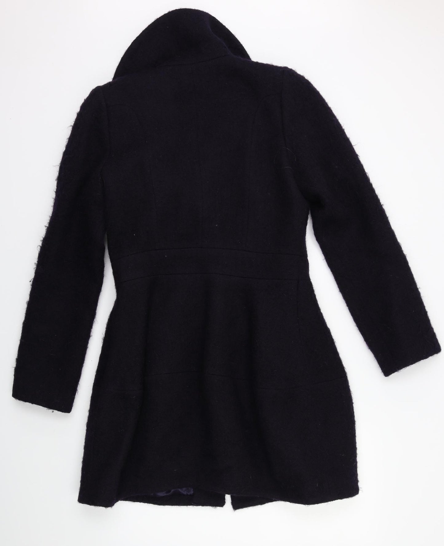 Warehouse Womens Black   Overcoat Coat Size 14