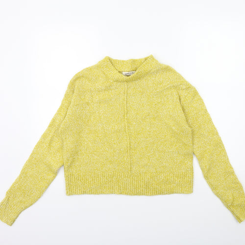 Yes Lola Womens Yellow  Knit Pullover Jumper Size S