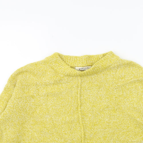 Yes Lola Womens Yellow  Knit Pullover Jumper Size S
