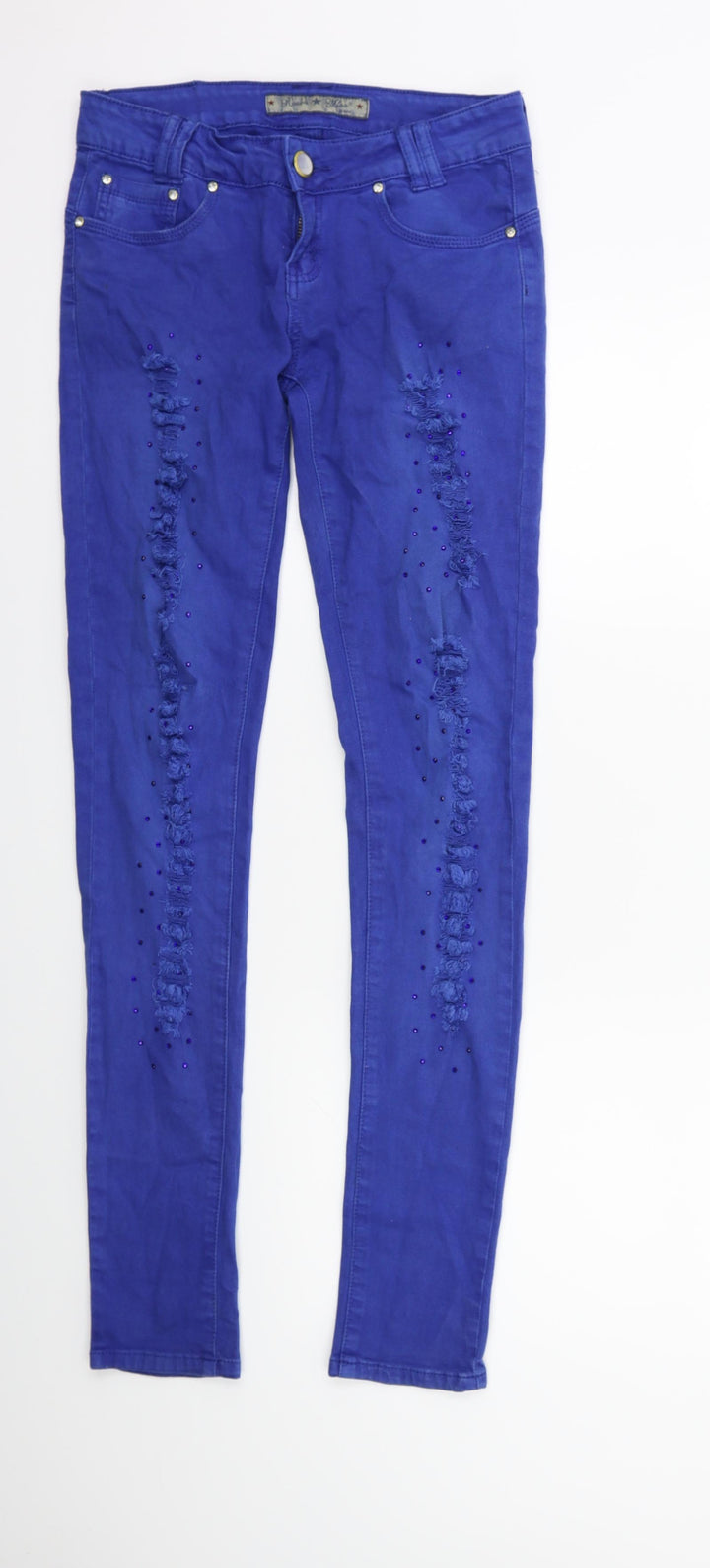 MISS ROSA Womens Blue  Denim Skinny Jeans Size S L31 in