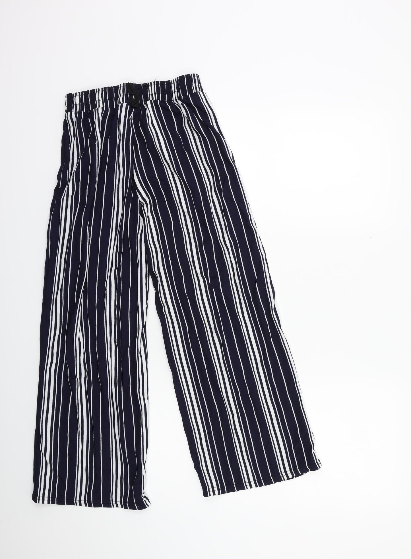 Preworn Womens Blue Striped  Trousers  Size S L24 in