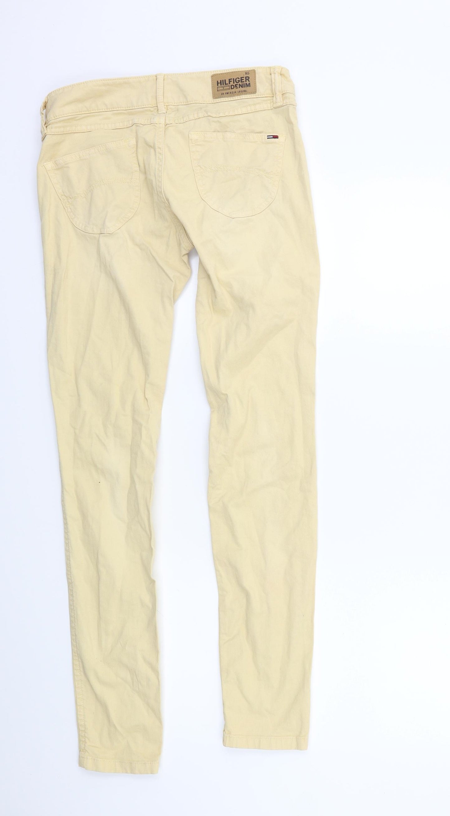 Tommy Hilfiger Womens Beige  Denim Skinny Jeans Size 26 in L30 in