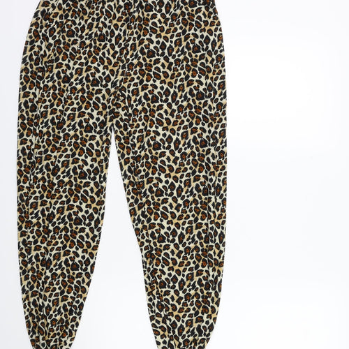 Preworn Womens Beige Animal Print  Trousers  Size 26 in L28 in