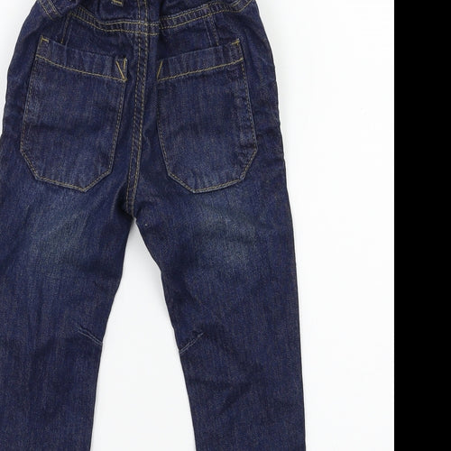 Matalan Baby Blue  Denim Cargo Jeans Size 12-18 Months