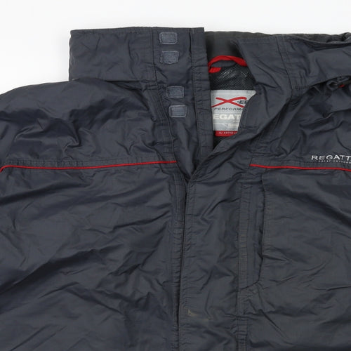 Regatta Mens Grey   Rain Coat Coat Size XL