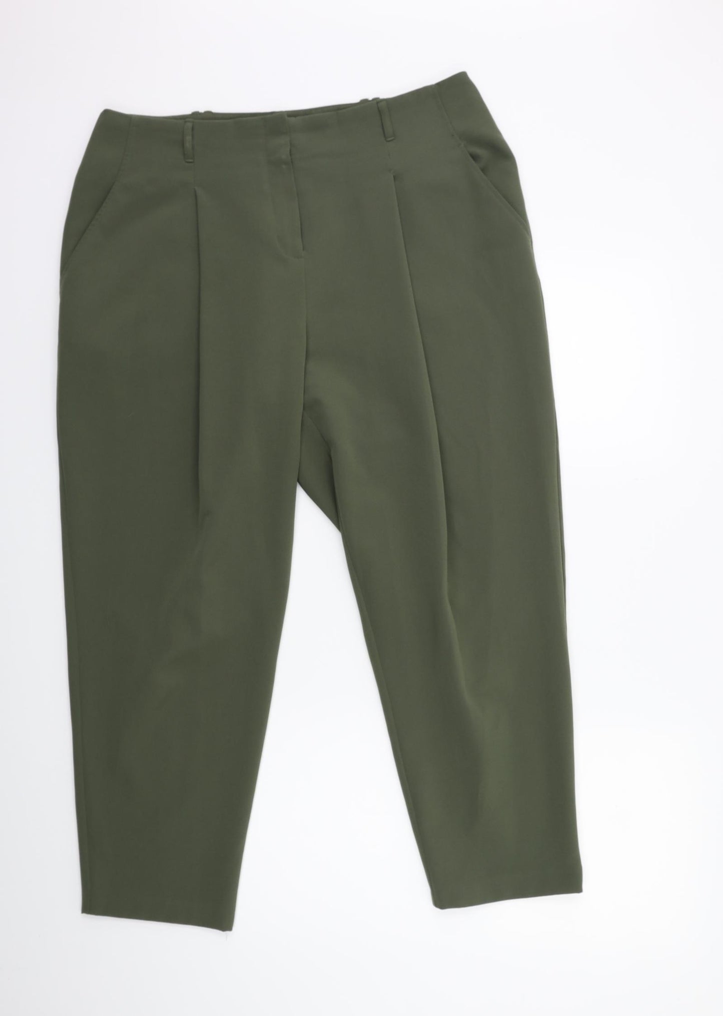 New Look Womens Green   Trousers  Size 16 L28 in