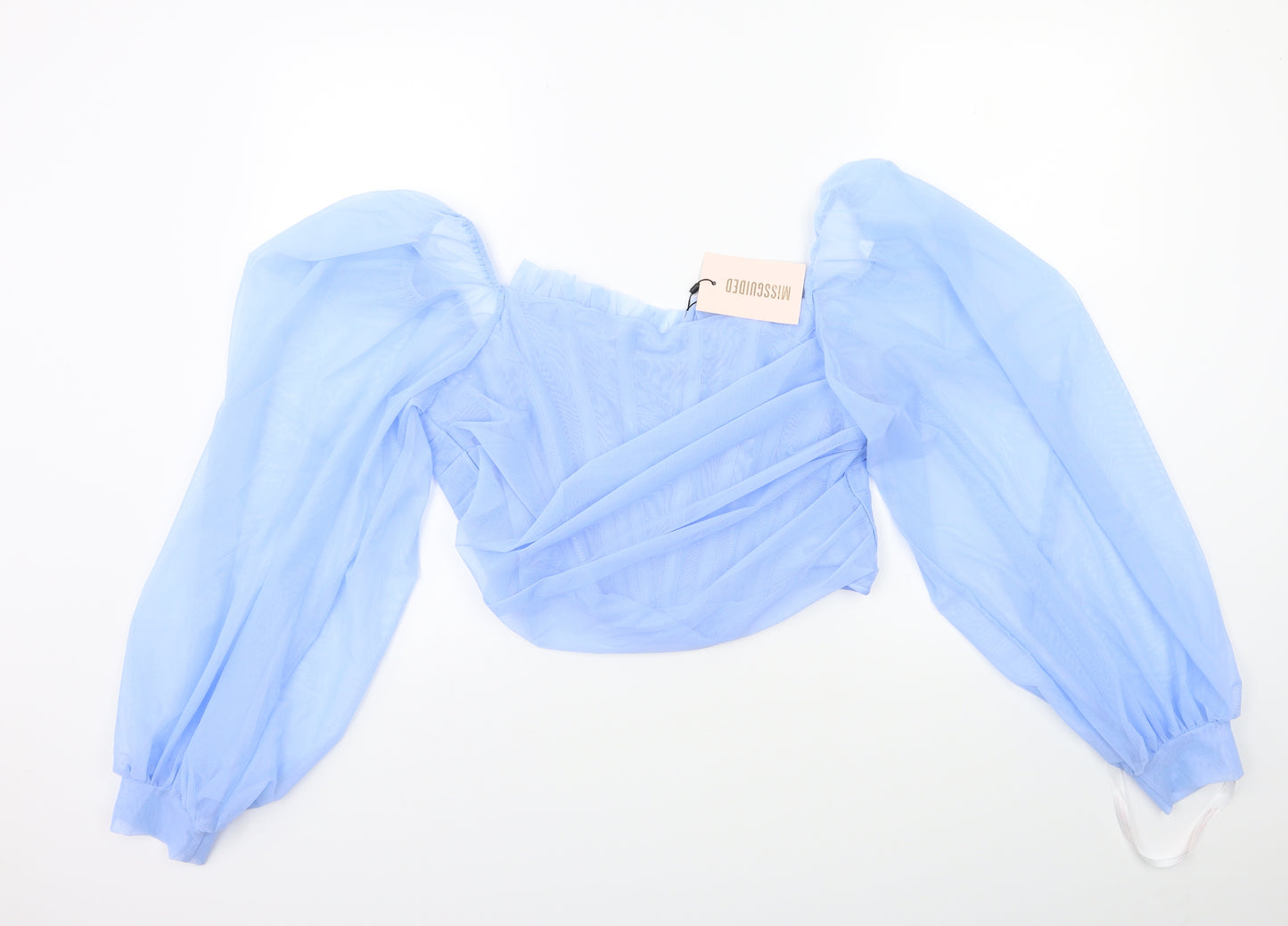 Missguided Womens Blue   Basic Blouse Size 16  - CORSET