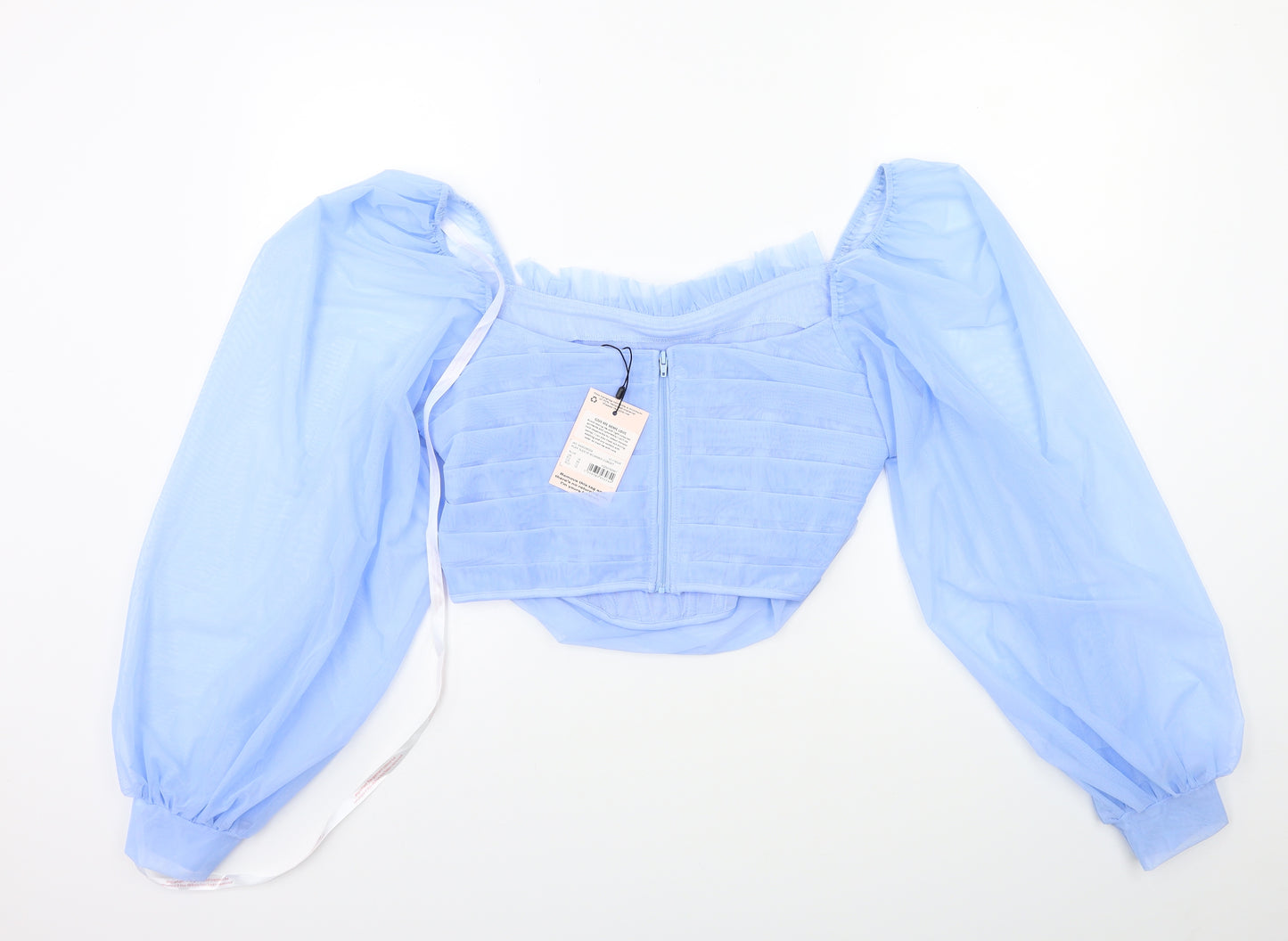 Missguided Womens Blue   Basic Blouse Size 16  - CORSET