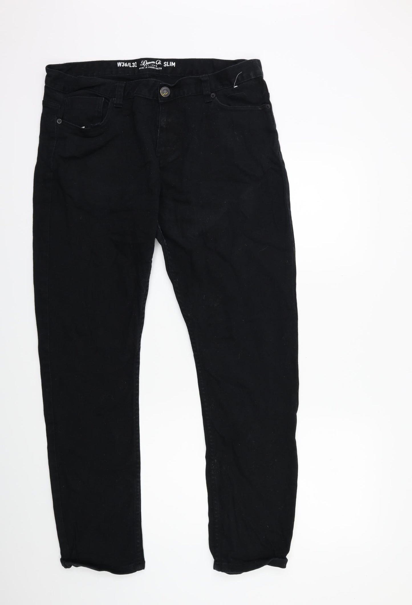 Denim & Co. Mens Black  Denim  Jeans Size 36 in L32 in