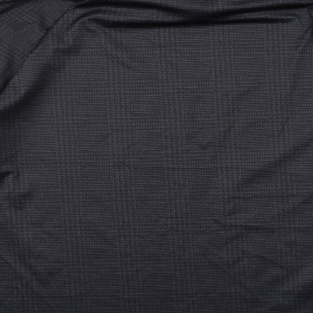 Preworn Mens Black Check   T-Shirt Size 2XL